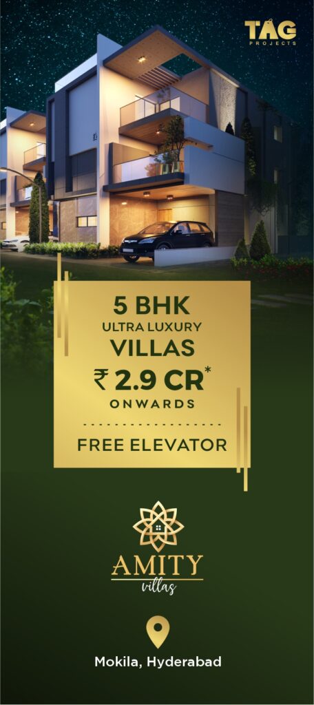 Ultra-Luxury Villas for Sale in mokila, Hyderabad.